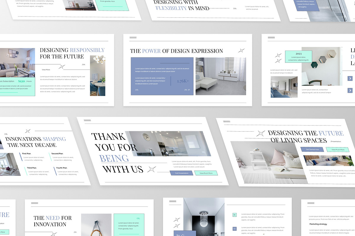Modern Interior PowerPoint Template, a Presentation Template by MtvtdArt (Photo 5 of 6)
