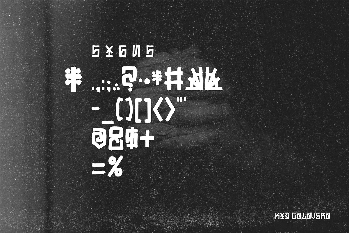 Grifo Font - Black Kraken, a Sans Serif Font by AspekHndz (Photo 4 of 6)