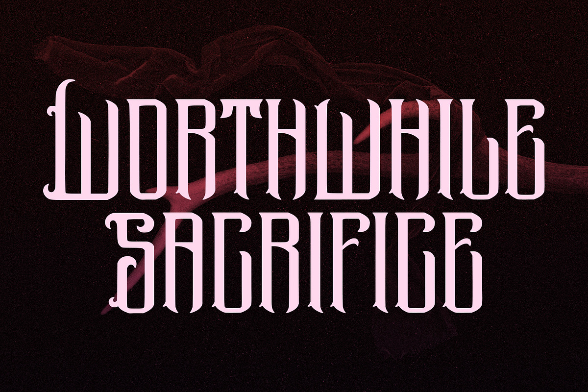 Thorkov Blackletter Display Font, a Blackletter Font by Maulana Creative (Photo 7 of 8)