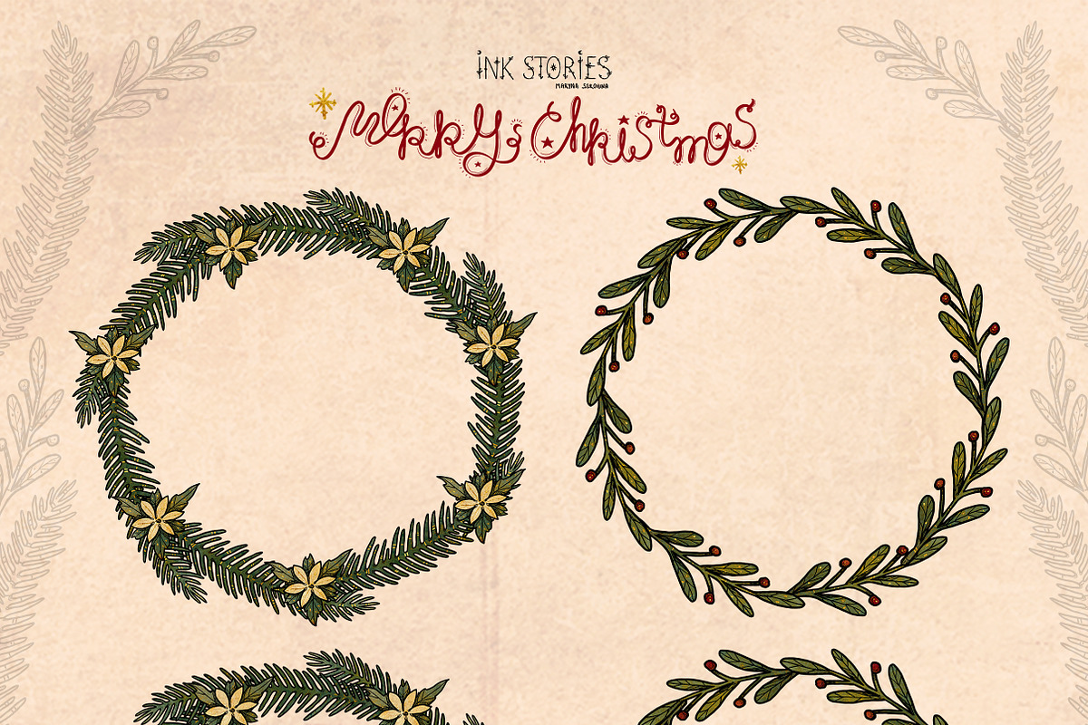 Merry Christmas, a Seasonal Illustration by Ink Stories (Photo 18 of 25)