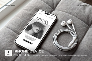 Elvora - iPhone Device Mockup