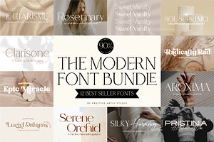 The Modern Font Bundle Vol. 1