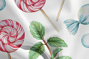 Peppermint Candy Seamless Pattern, a Decorative Illustration by Pati Charm Studio (Thumbnail 6 of 7)