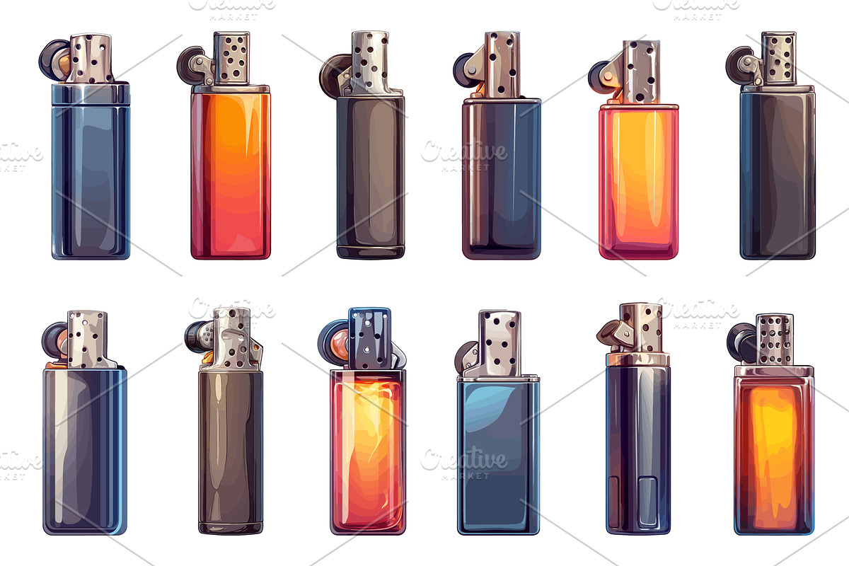 Set of cartoon plastic and metal, an Object Illustration by LadadikArt
