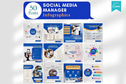 Social Media Manager -Canva Posts, a Social Media Template by Viral Content Design (Thumbnail 2 of 17)