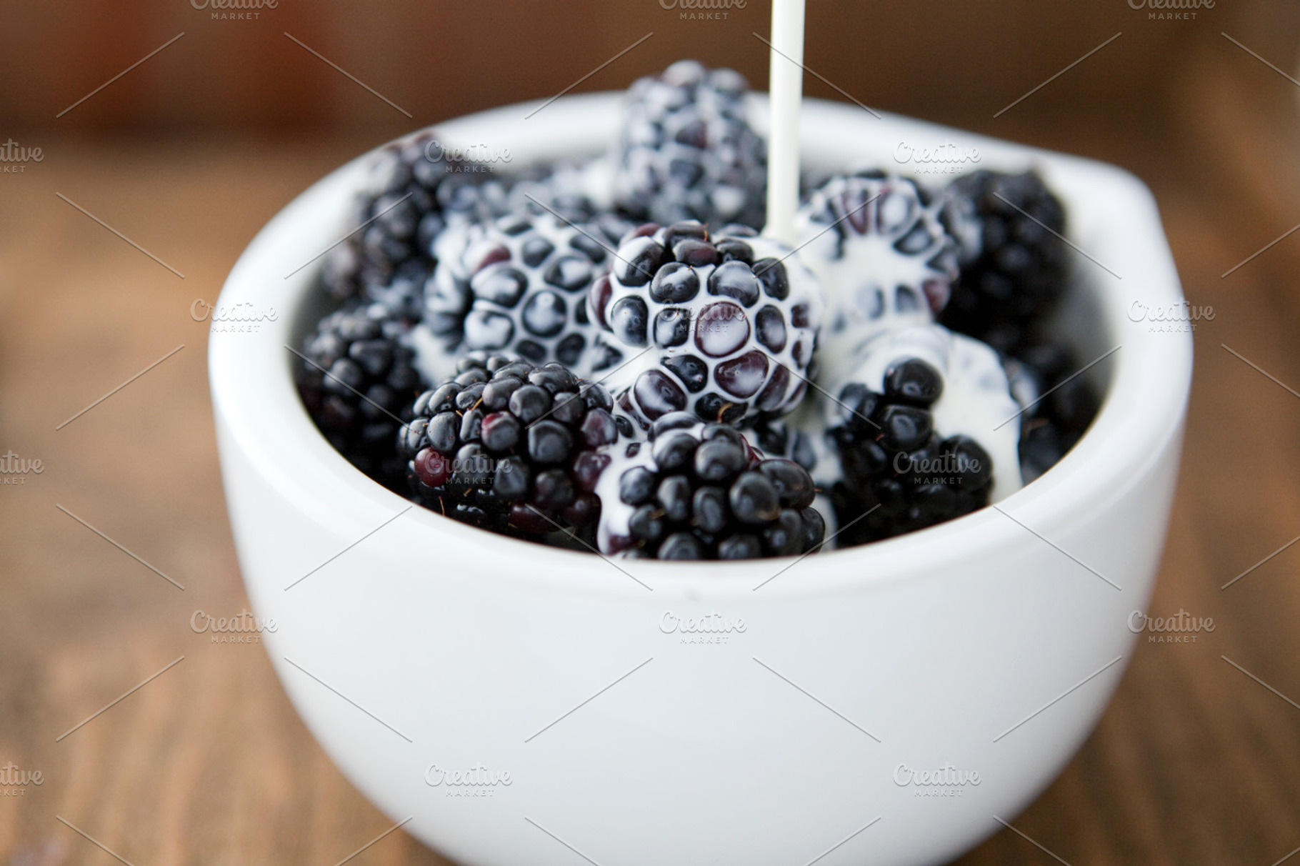 Blackberries And Cream