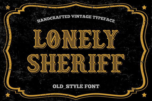 Old Style font - vintage typeface preview 4
