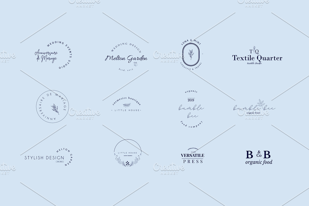 Crocus, Pre-made logo Set of 24, a Branding & Logo Template by Art pages (Photo 5 of 10)