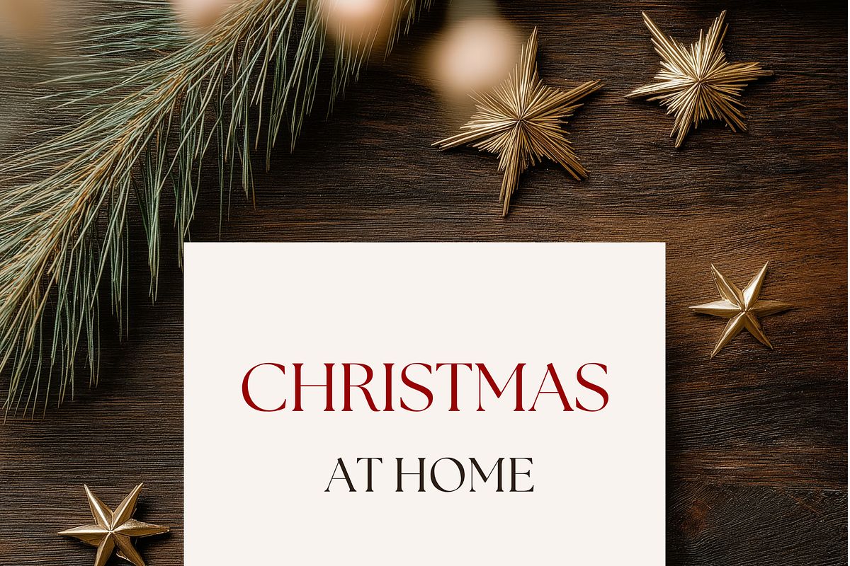 Rustic Christmas Invitation Mockup, an Advertising Mockup by Serenefeeling (Photo 3 of 7)