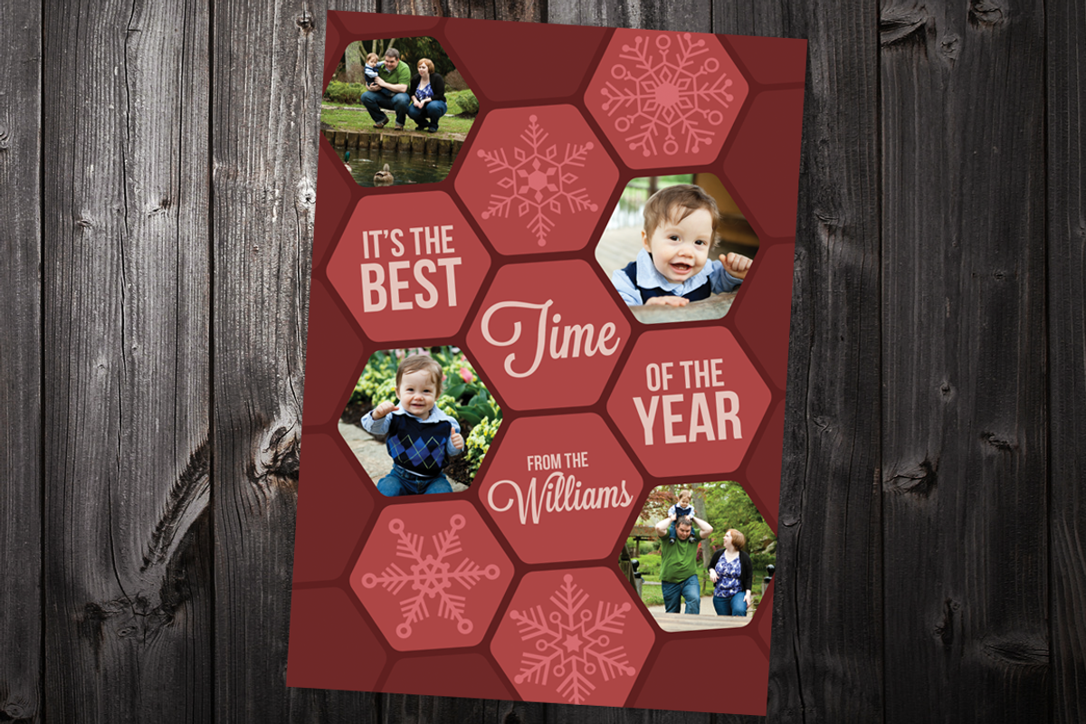 Hex: 5x7 Xmas Card Template, a Card Template by Saunter Studios (Photo 3 of 3)