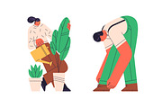 Modern people relaxing set, a Decorative Illustration by Good Studio (Thumbnail 3 of 12)