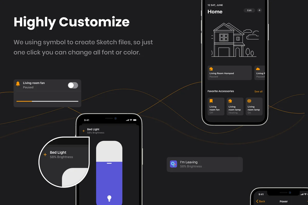 GLORIES Smart Home iOS 14 App Design, an App Template by Capi Product (Photo 4 of 6)