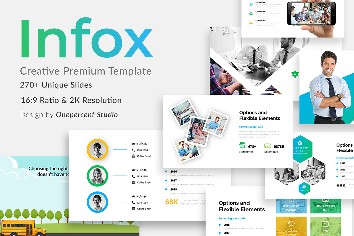Infox Business Powerpoint Template, a Presentation Template by One ...