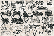 Bull image stamps for Procreate, a Brush Add-On by TheWhiteCatLab (Thumbnail 4 of 6)