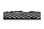 Scenic Rural Landscape Silhouette, a Graphic by BIPLOB EXPERT (Thumbnail 7 of 13)