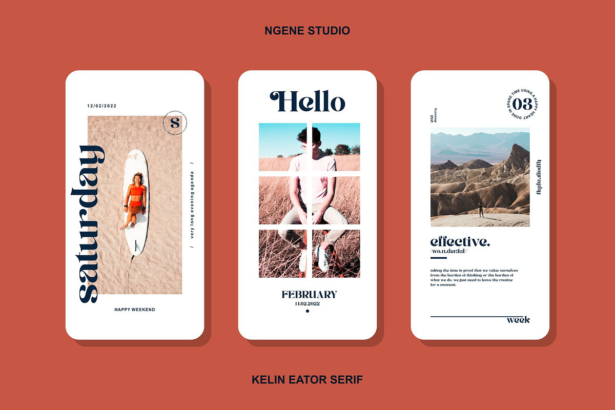 Kelin Eator, a Serif Font by ngene (Photo 2 of 10)