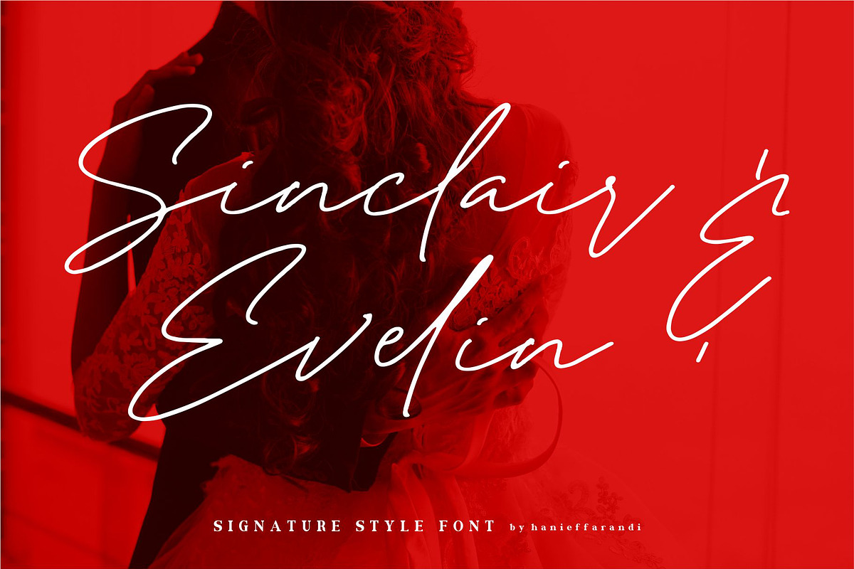 Andellia Davilton font with monoline preview 6