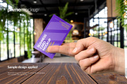 Business Card in a hand Mockup, a Print Template by PrimeMockup (Thumbnail 7 of 12)