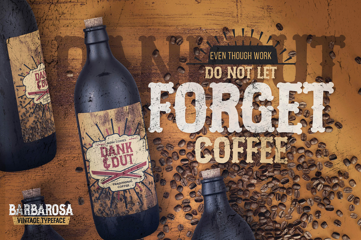 BARBAROSA - Vintage Typeface, a Serif Font by Gassstype (Photo 2 of 8)