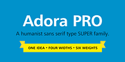Adora PRO, a Sans Serif Font by preussTYPE (Thumbnail 1 of 40)