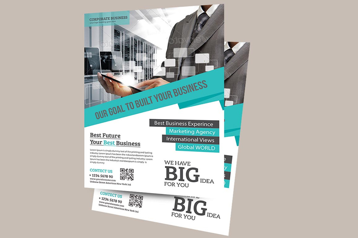 Corporate Business Flyer Template, a Flyer Template by TheGraphicsWorld (Photo 1 of 3)