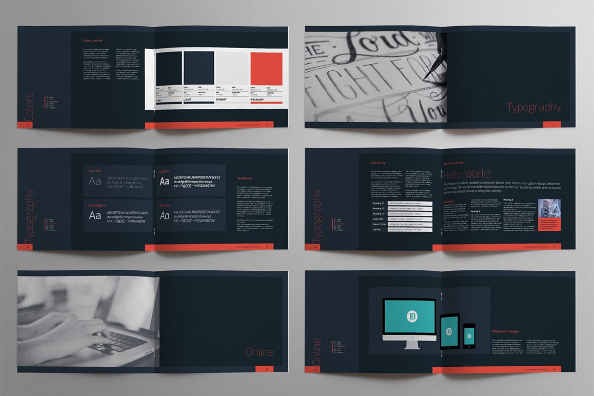 BrandBook Guidelines Template 001, a Brochure Template by ID Vision Studio (Photo 4 of 7)