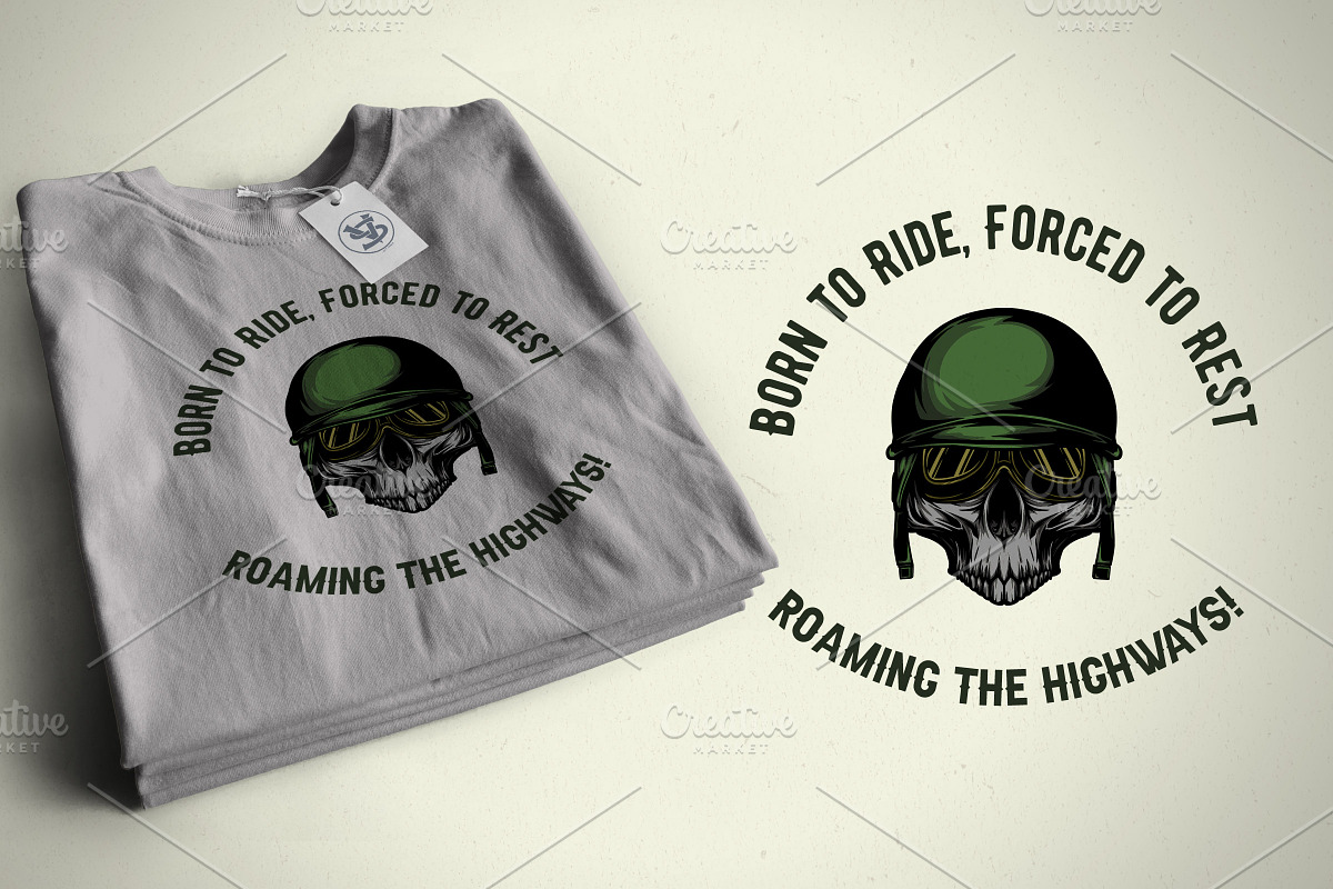 Rider Skull Design Vector, an Illustration by vectstudio (Photo 3 of 3)