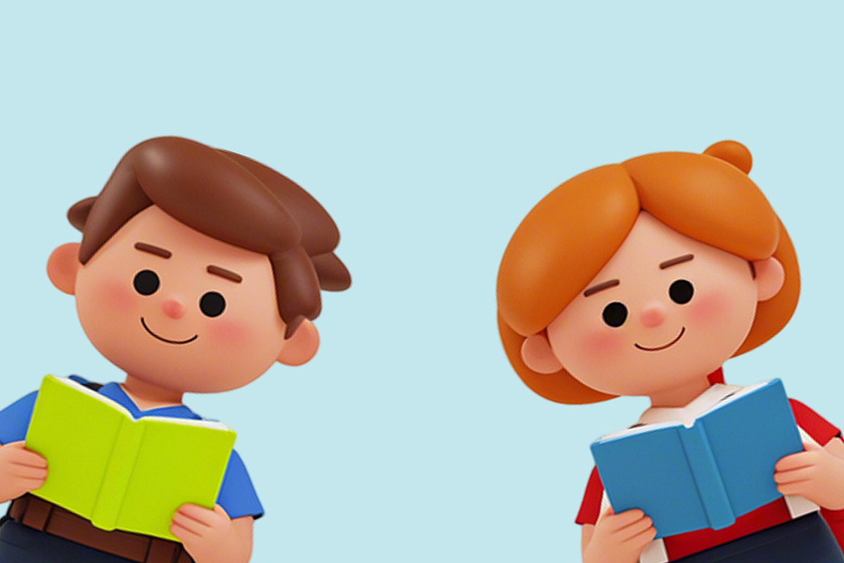 44 set 3D Back to School Cartoon, a Characters & Person 3D Model by Grappict.com (Photo 2 of 4)