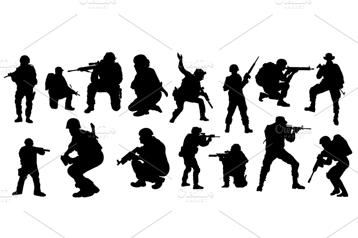 Soldier & Military Vector Bundle, a Person Illustration by Smix Ryo (Photo 3 of 3)