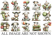 Whimsical Birthday Farm Animal PNG, a Seasonal Illustration by Canvas Craft (Thumbnail 4 of 10)