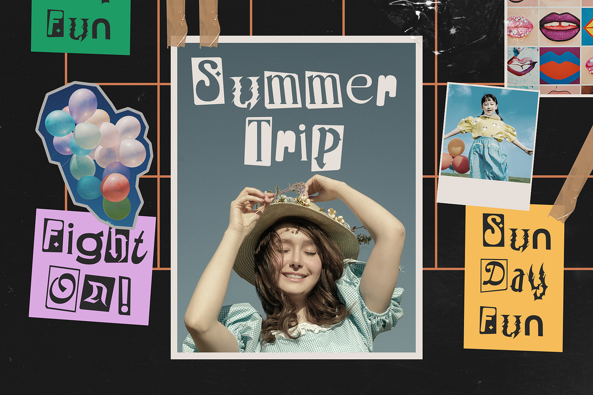 CS Colada – Collage Font, a Sans Serif Font by Craft Supply Co. (Photo 5 of 8)