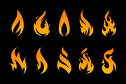 Vector Fire Icons, a Solid Icon by Vecster (Thumbnail 3 of 6)