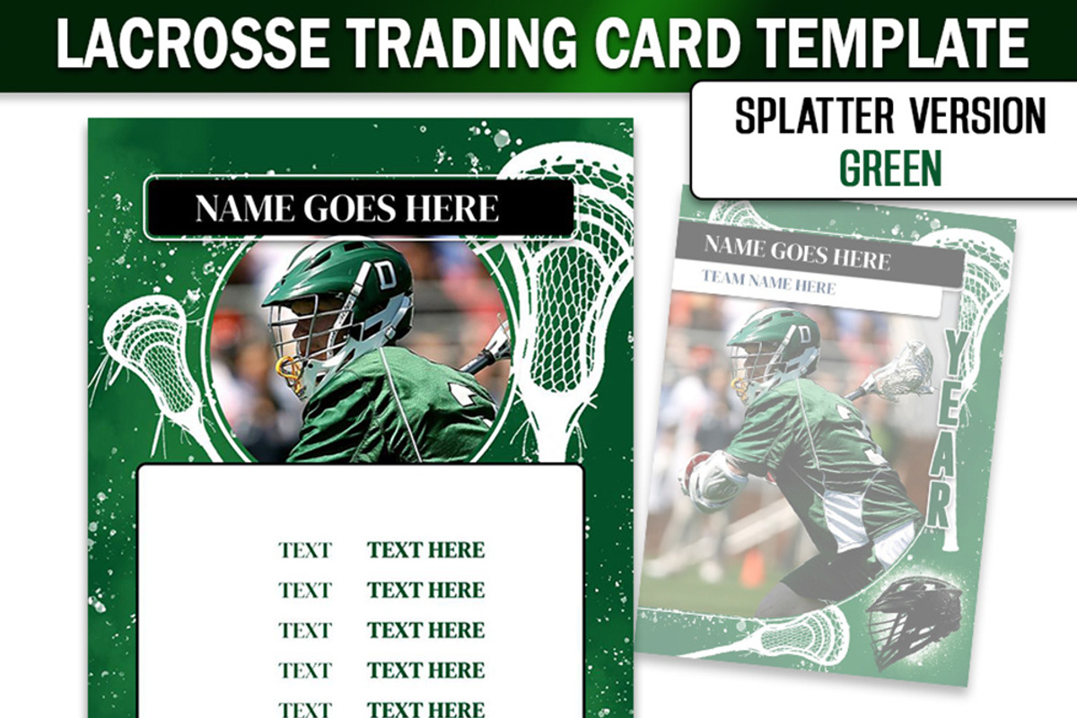 Lacrosse Trading Card Template, a Card Template by Brenda Avila Designs (Photo 2 of 2)