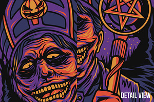 Night Rituals Halloween Illustration