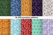 Winter Doodle Patterns set, a Pattern Graphic by Ekaterina Goncharova (Thumbnail 5 of 7)