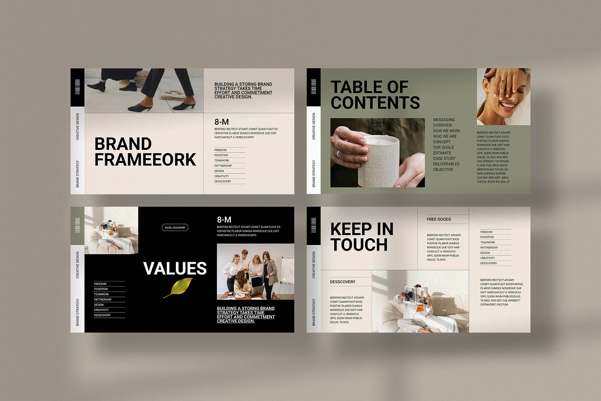 Brand Strategy Framework, a Presentation Template by UpSolution (Photo 4 of 11)