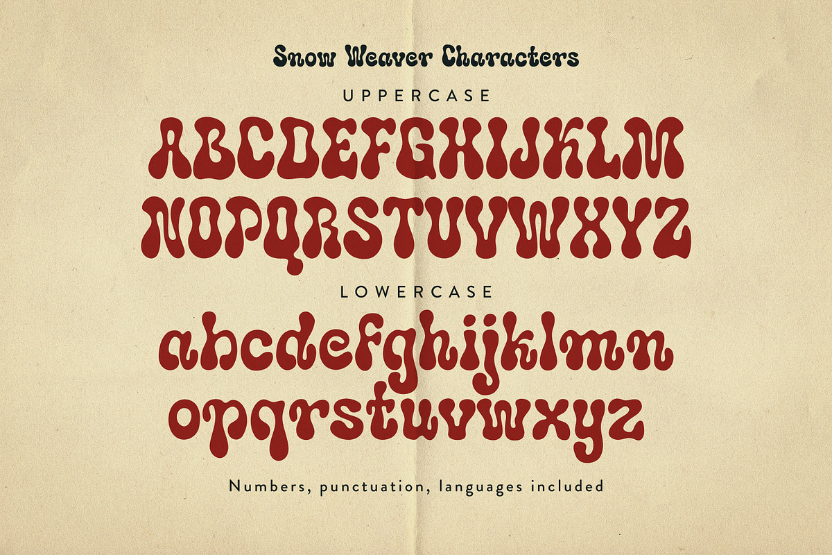 SnowWeaver Bubbly Christmas Font Y2K, a Sans Serif Font by Struvictory.art (Photo 4 of 8)