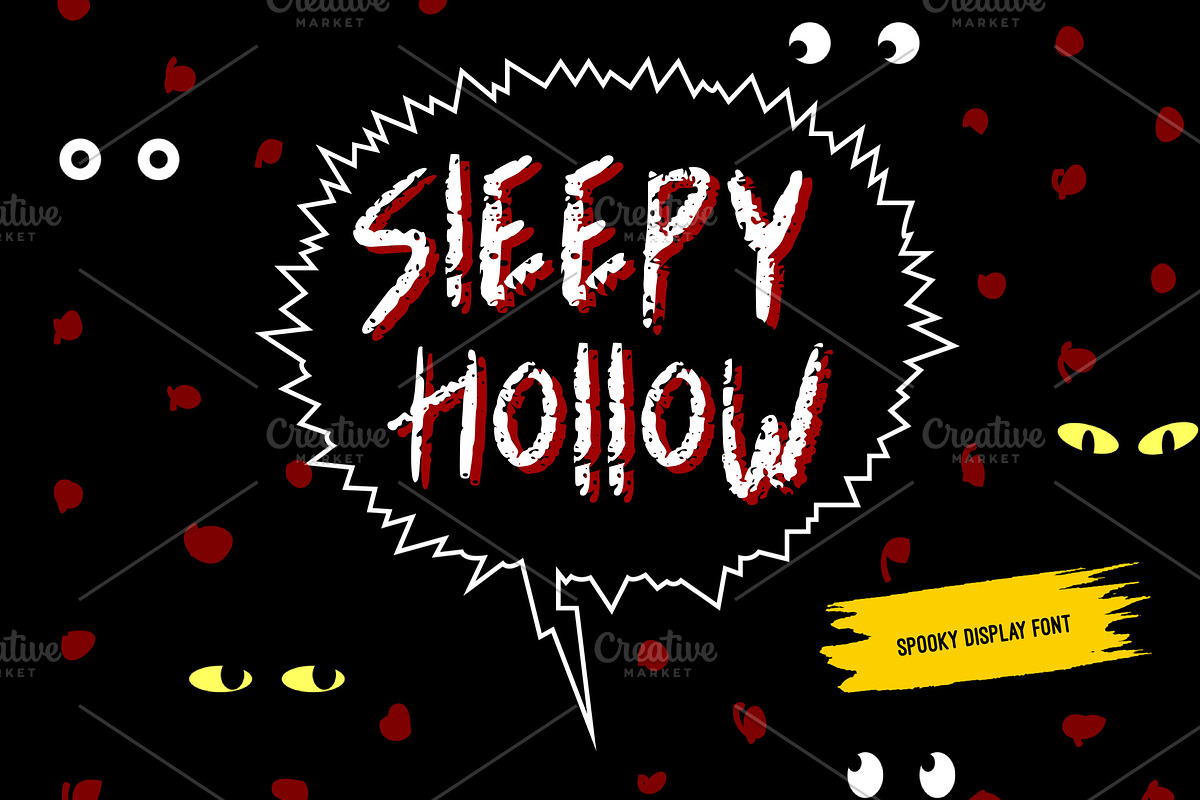 Sleepy Hollow Display Font, a Font by Nuchylee Photo (Photo 1 of 7)