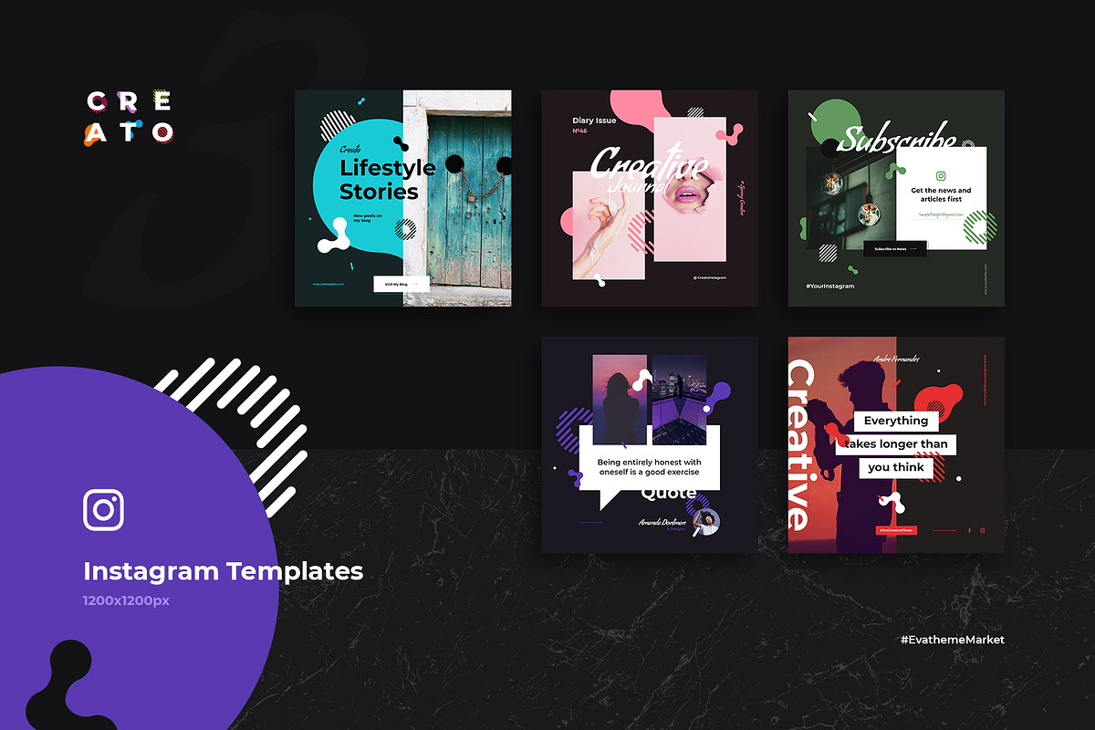 Creato Social Media Templates, a Social Media Template by Creatoly (Photo 5 of 10)