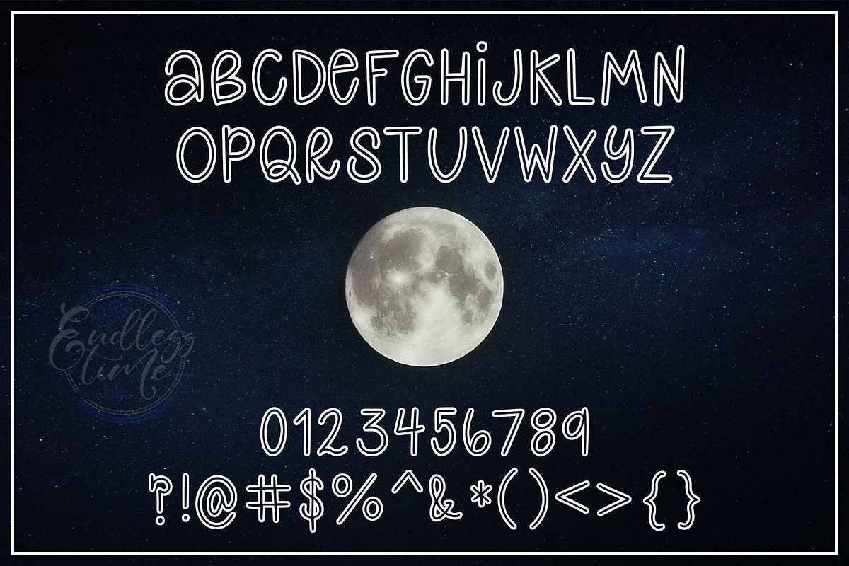 All Hollow's Eve - A Hollow Font, a Handwritten Font by Endless Time Graphics (Photo 2 of 3)