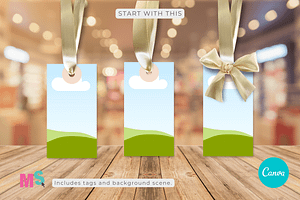 Gift Tag Mockup Builder For Canva