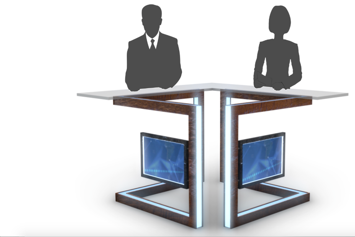 TV Studio Desk Collection (12 PCS), a Furniture 3D Model by akerStudio (Photo 9 of 153)
