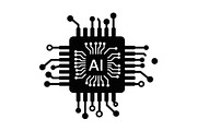 AI Processor Chip Icon Set, a Graphic by hafijul (Thumbnail 2 of 12)