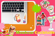 Mexican Cocktail cocteleria mexicana, a Food Illustration by CpandoShop (Thumbnail 3 of 4)