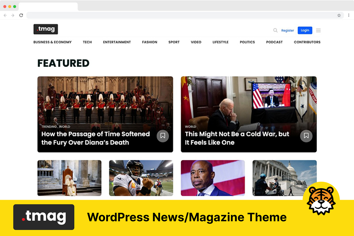 TMag - WP News/Magazine Theme, a WordPress Template by TigerThemes (Photo 2 of 5)
