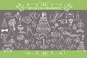 Belluccia Hand Drawn Ornaments, a Script Font by Debi Sementelli (Thumbnail 2 of 2)