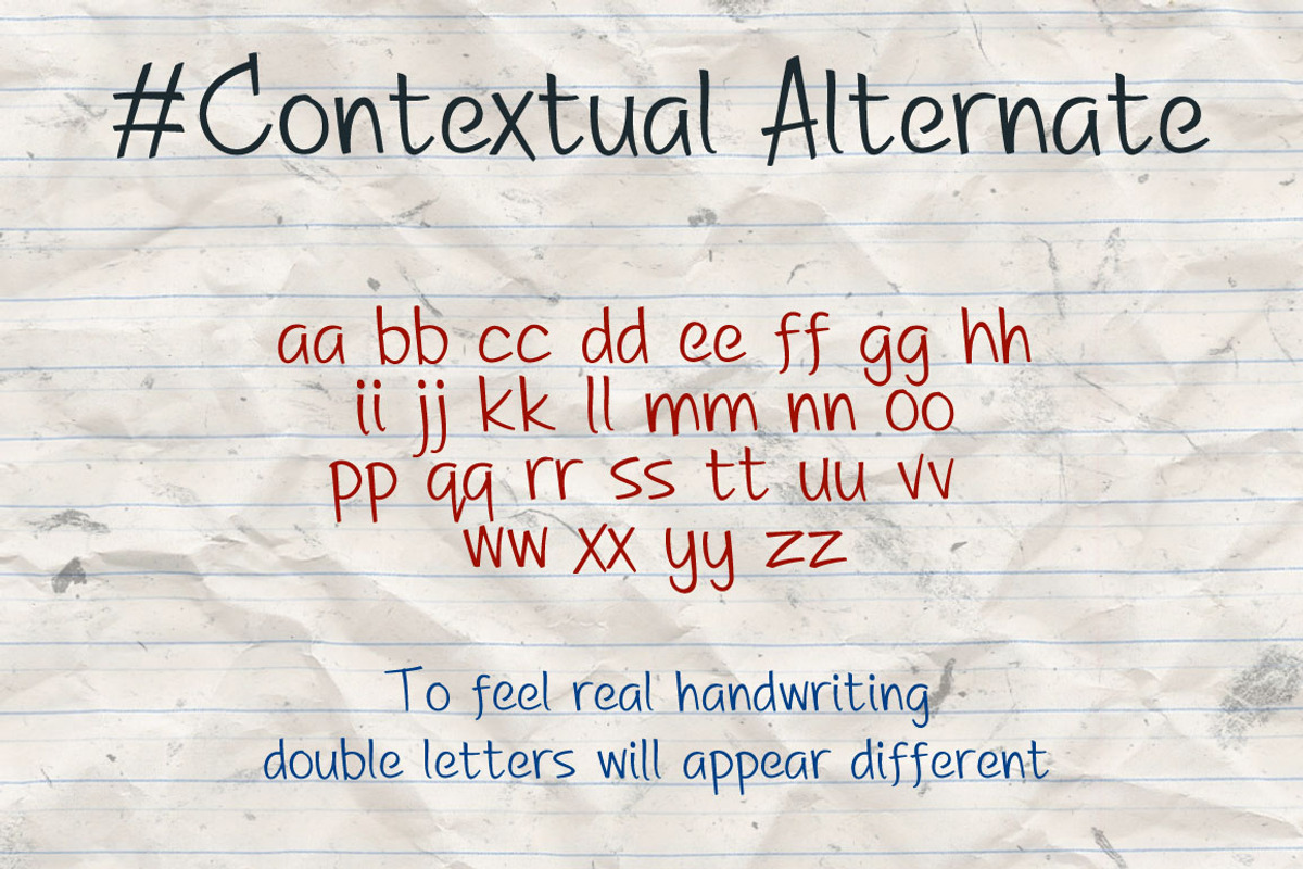 A Great Happiness - Handwritten Font preview 3