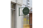 Sign & storefront logo mockup, an Advertising Mockup by Mockthethics. (Thumbnail 13 of 13)