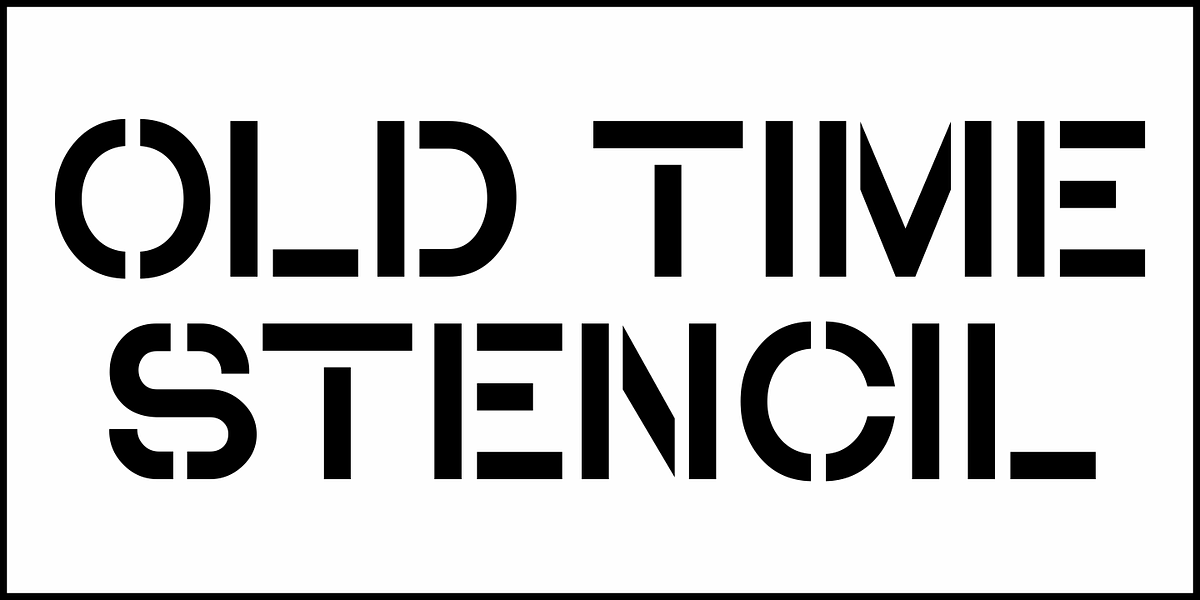 Old Time Stencil JNL, a Font by Jeff Levine Fonts (Photo 2 of 5)
