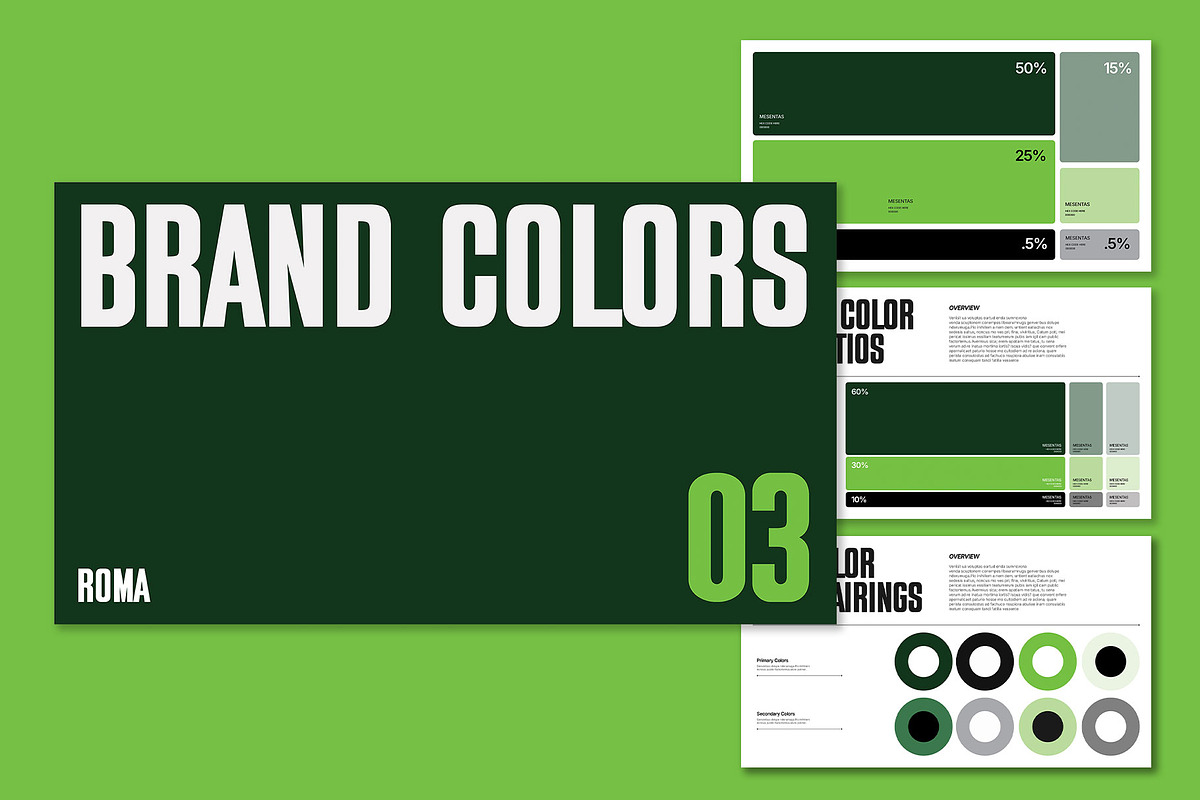 ROMA | Creative Brand Guidelines, a Branding & Logo Template by Templeste (Photo 6 of 8)